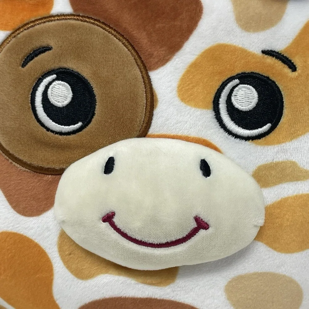 Dream Beams BASIL THE BULL Glow in the‎ Dark Stuffed Plush Toy Squish Happy Line